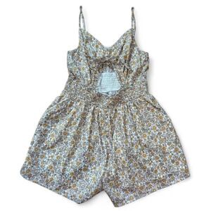 American eagle outfitters Women's Cream & Gold floral romper. L.